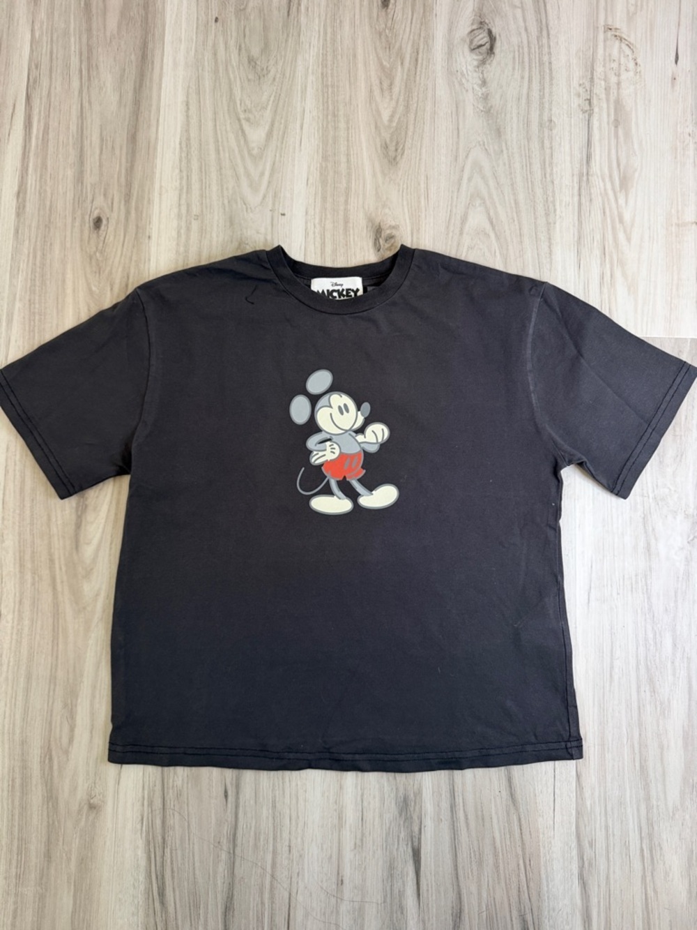 NWT Disney Black Tee with Retro Mickey Print Women’s Size XXS